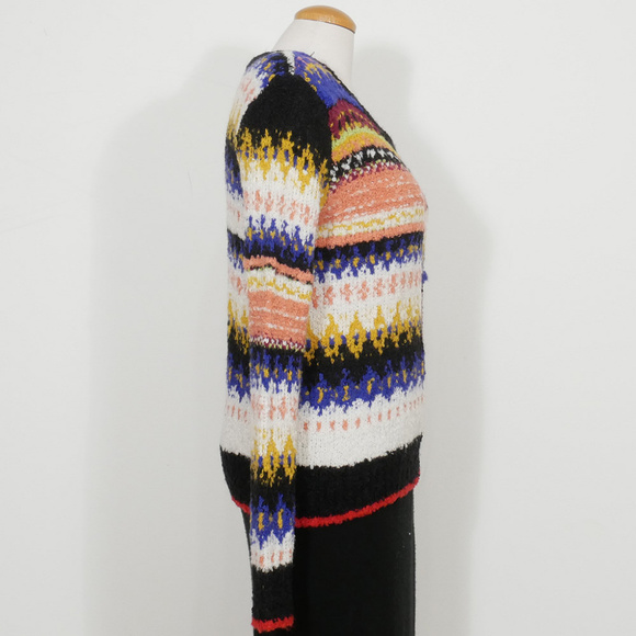 FREE PEOPLE Best Day Ever Alpaca Stripe Sweater S - Picture 6 of 8